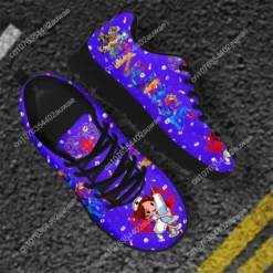 Purple Nurse Themed Women's Sneakers - Lightweight Nursing Walking Shoes