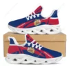 United Kingdom Union Jack Flag Running Sneakers - Men's and Women's Lightweight Athletic Shoes with Royal Coat of Arms Design