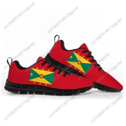 Grenada Flag Red Lightweight Running Shoes for Men and Women - Athletic Sneakers