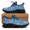Women's Cartoon Nurse Print Sneakers - Lightweight Breathable Medical Theme Walking Shoes