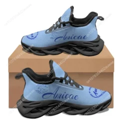 Zeta Amicae Women's Light Blue Mesh Running Shoes - Zeta Phi Beta Auxiliary Sneakers