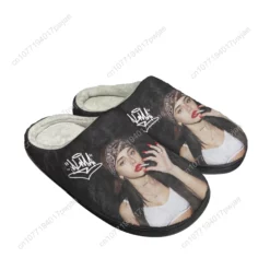 Urban Graphic Print House Slippers - Bandana Girl Streetwear Plush Slippers