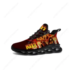 KISS Rock Band Graphic Print Sneakers - Lightweight Breathable Running Shoes for Men & Women