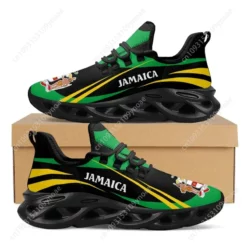Men's Jamaica Coat of Arms Running Shoes - Breathable Lightweight Athletic Sneakers