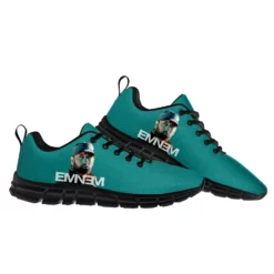 Eminem Custom Teal Lightweight Running Sneakers for Men and Women