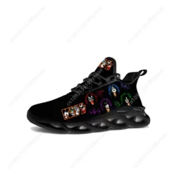 KISS Band Rock & Roll All Nite Graphic Sneakers - Lightweight Athletic Shoes for Men and Women