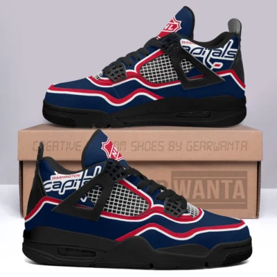 Washington Capitals Aj4 Sneakers Custom Shoes