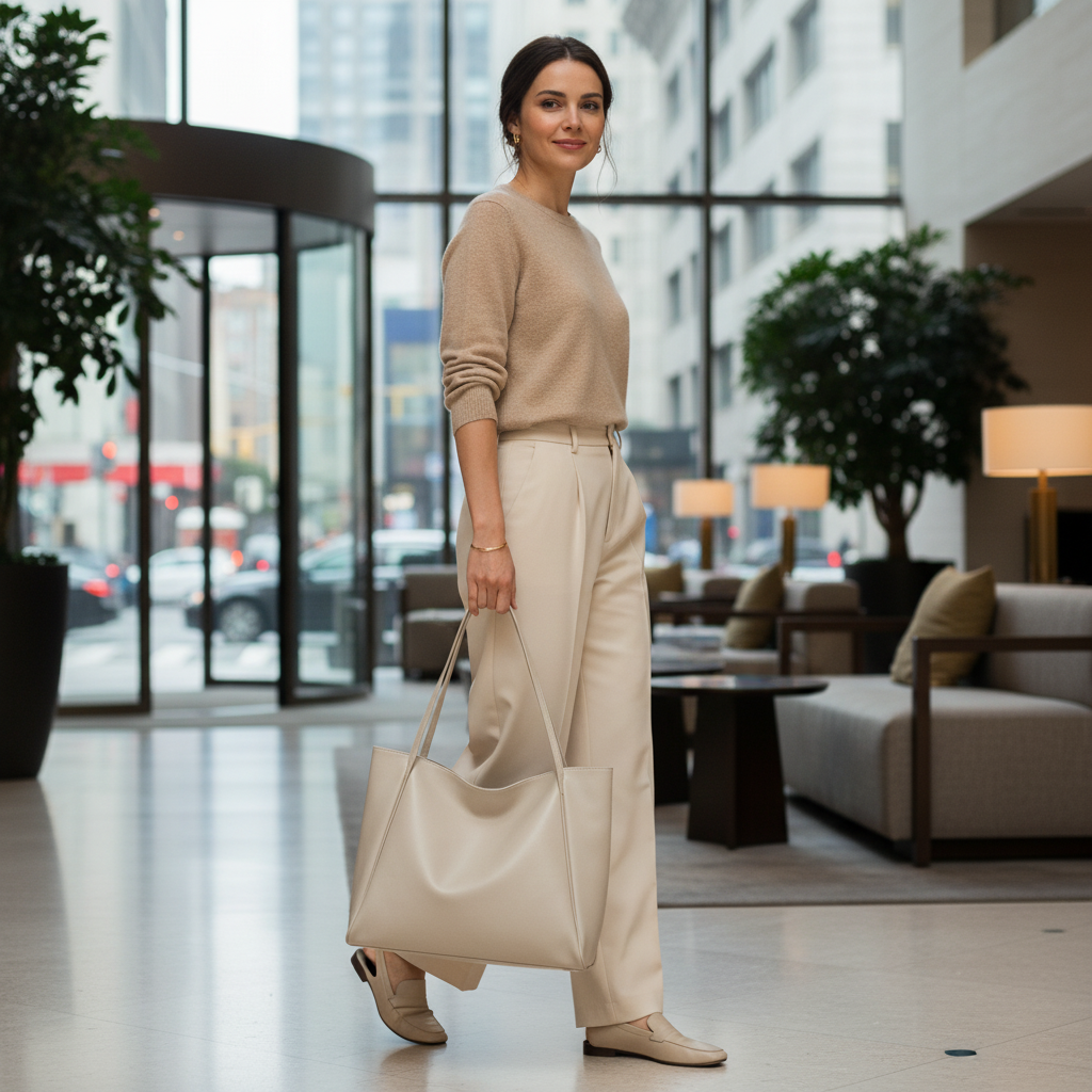 Women's Large Capacity Soft PU Leather Tote Bag - Fashion Underarm Shoulder Bag, Retro Casual Bucket Bag - Image 3